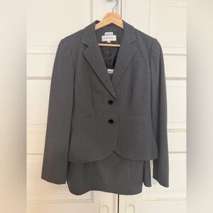 Calvin Klein Women's Charcoal Skirt Suit